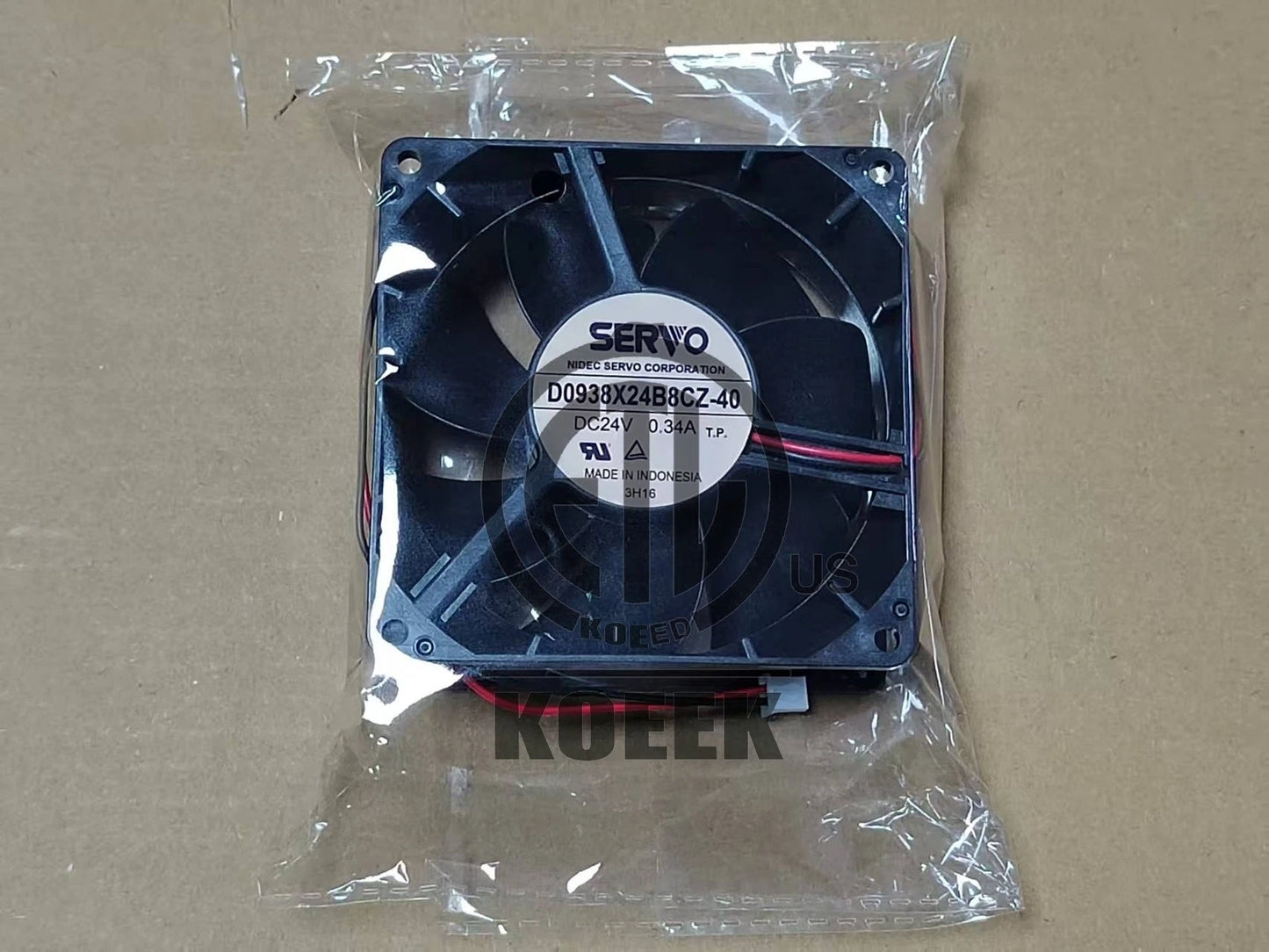 SERVO D0938X24B8CZ-40 DC 24V 0.34A 8.16W 9038 9CM 90mm Equipment fan