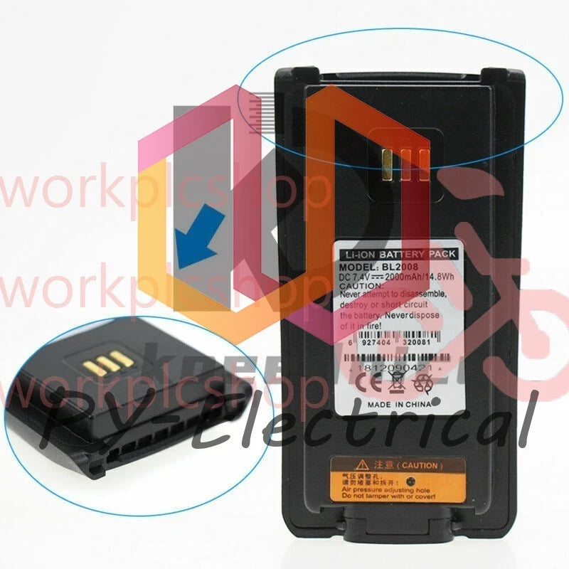 2pcs BL2008 Battery for HYTERA PD700 PD782U PD706U PD782G PD786G PD786G PD786