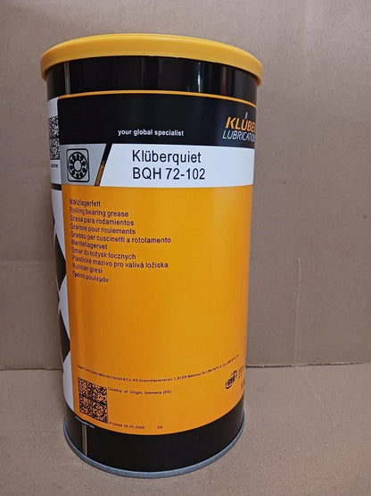 KLUBER Kluberquiet BQH 72-102 Grease 1Kg (2.2 lb) free shipping