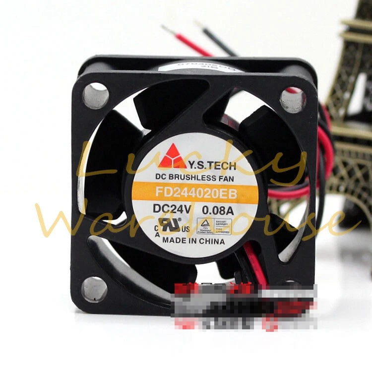 Y.S.TECH FD244020EB 24V 0.08A 4CM 4020 24V Quiet Inverter Fan 1pcs