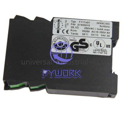 1PC TESCH Type F117X01 24VAC NO.07400015 Safety Relay 50/60Hz