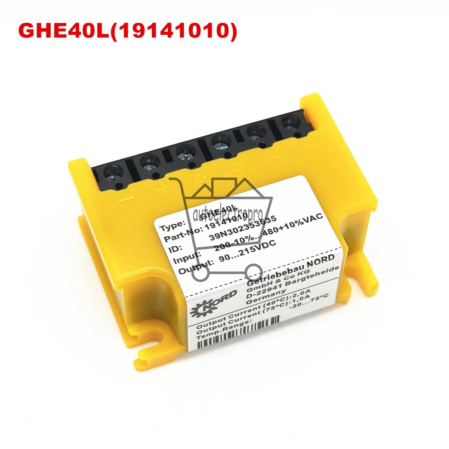 1PCS GHE40L(19141010)NORD Motor Brake Rectifier Block Rectifier Power Supply