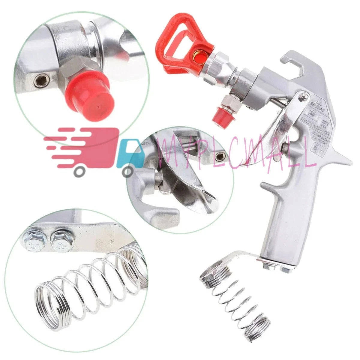 Airless Spray Gun 5000 PSI 248157 with Guard and 217 Tip Fits Road Marking