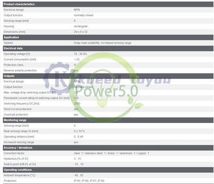 IFM IQ2014 Inductive Sensor 10...30 DC NPN 1PC