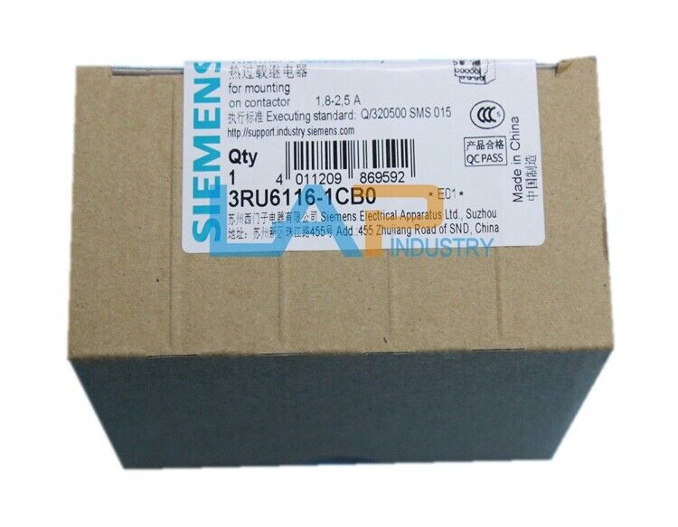 new 1PC FOR SIEMENS  Thermal Relay  3RU6116-1CB1 1.8-2.5A  IN BOX