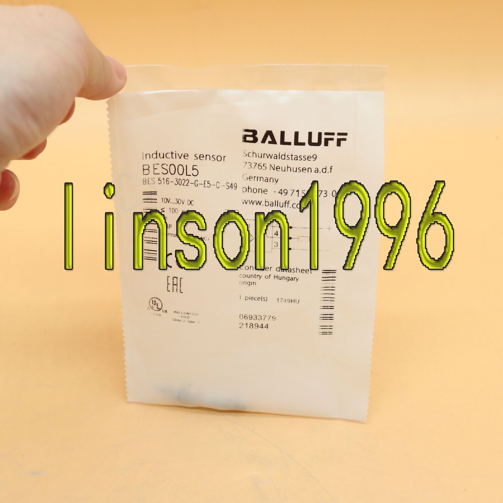 1PC BALLUFF BES 516-3022-G-E5-C-S49 Proximity Sensor, Spot Stock - BALLUFF