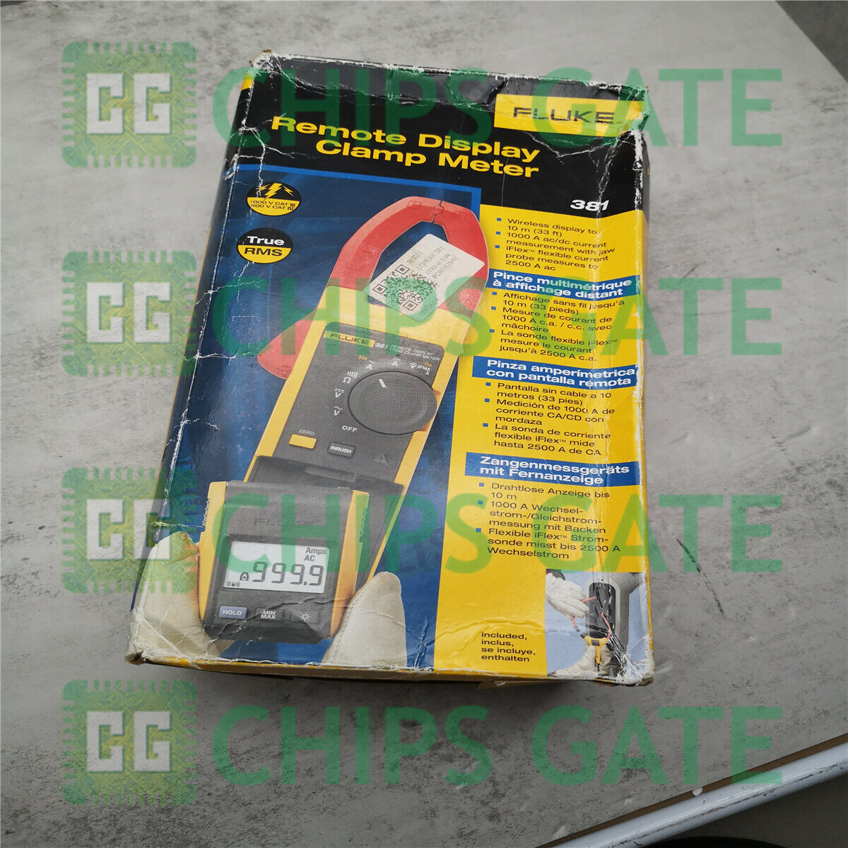 new 1PCS Fluke 381 F381 Remote Display True Rms Ac/Dc Clamp Meter With Iflex 6 - FLUKE