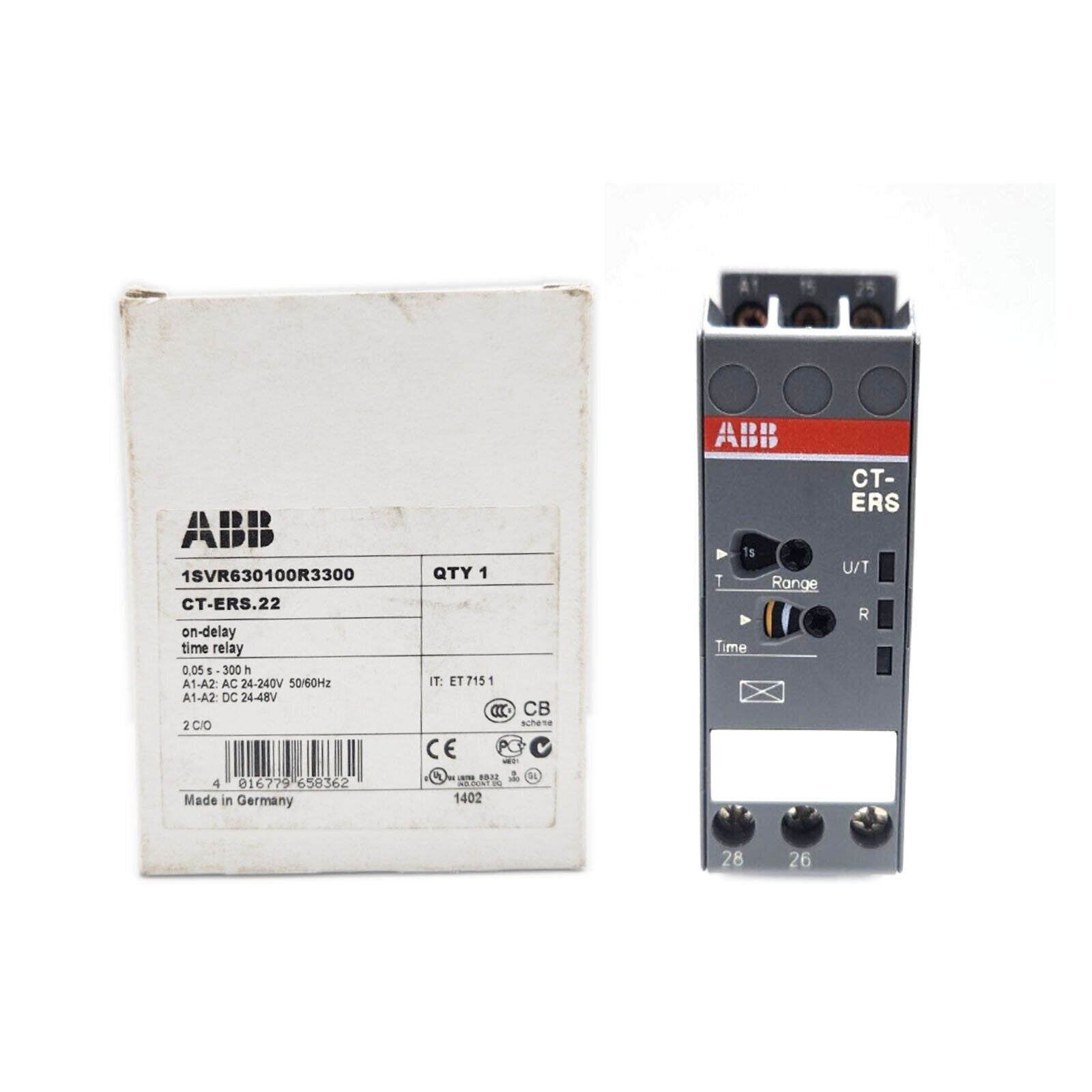ABB 1PC CT-ERS.22S Time Delay Relays - ABB
