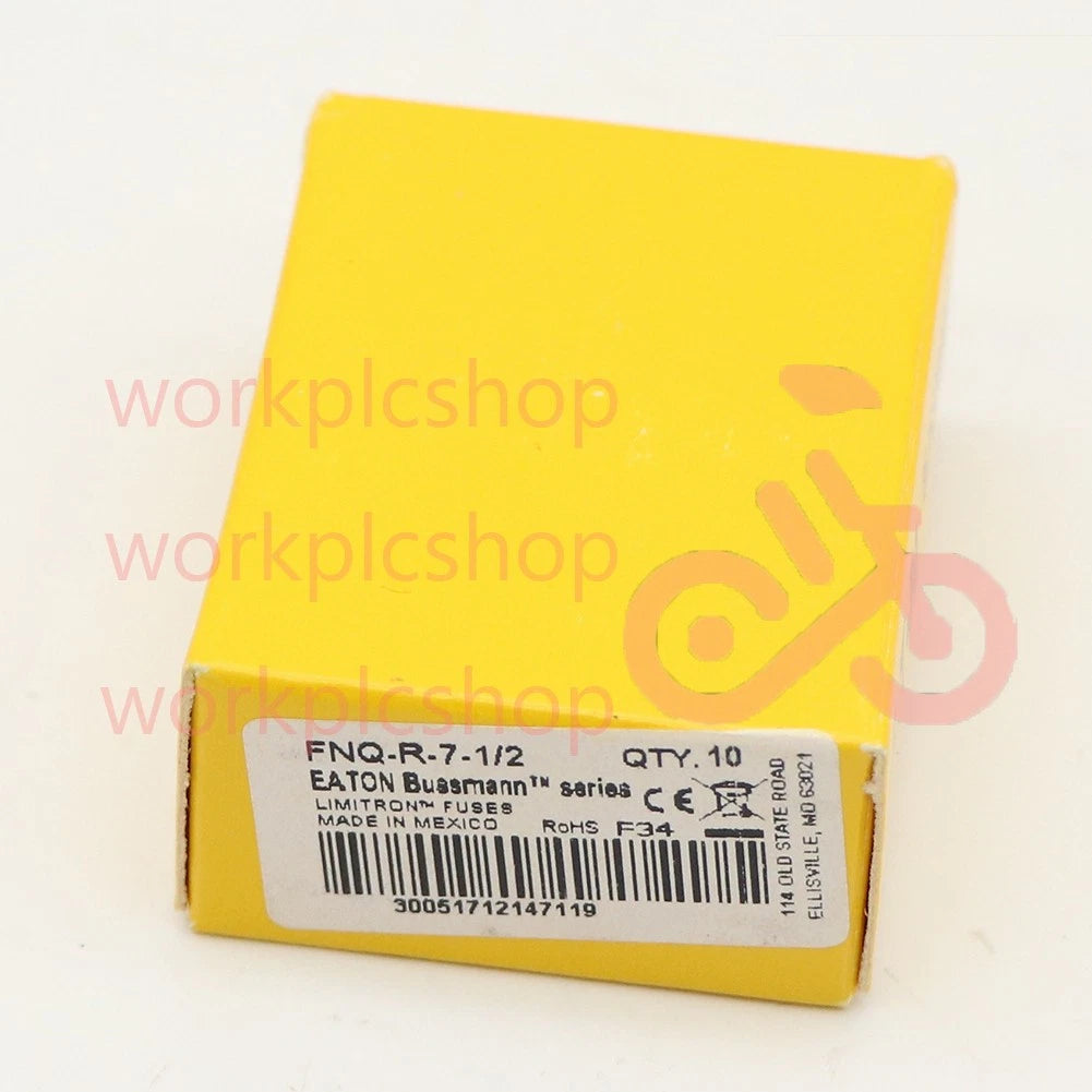 10PCS BUSSMANN FNQ-R-7-1/2 (FNQ-R-7.5) 7.5 Amp 600V Time Delay Fuses #US