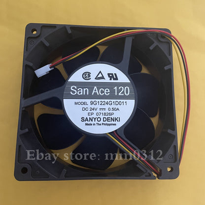 1pcs Sanyo 9G1224G1D011 12038 DC24V 0.5A 3-wire inverter cooling fan