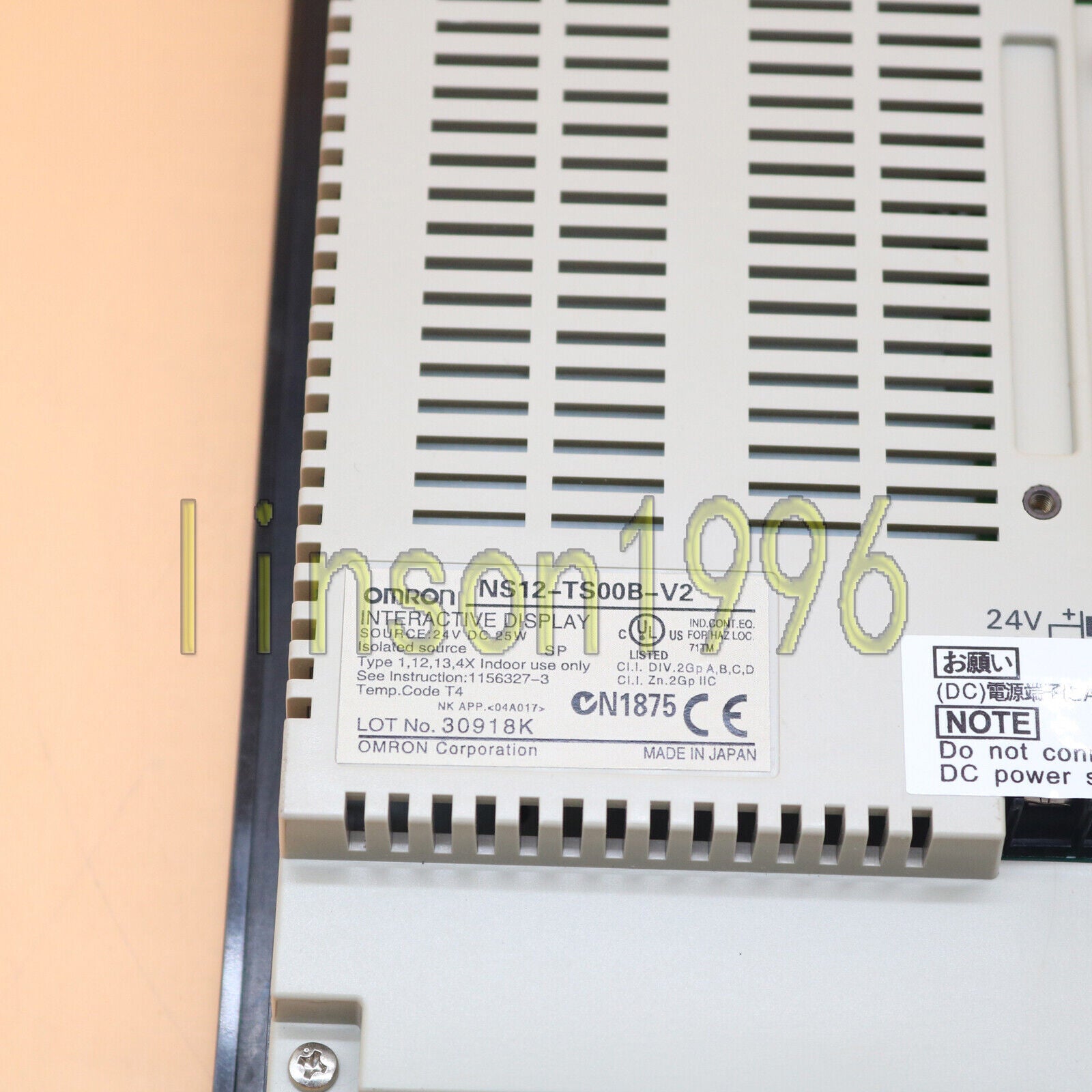 OMRON HMI Operator Interface Display NS12-TS00B-V2 - OMRON