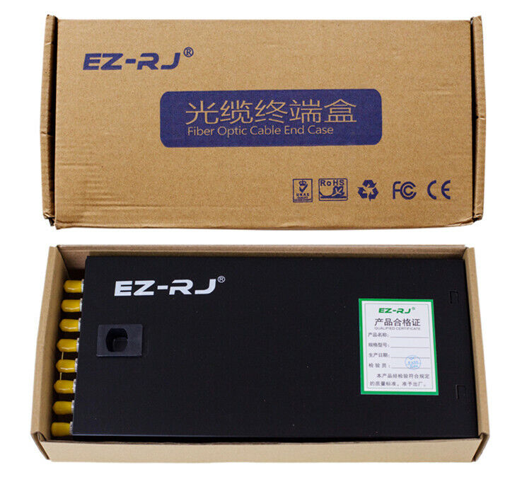 new 8-port ST fiber optic terminal box Single mode/Multimode full flange + pigtail