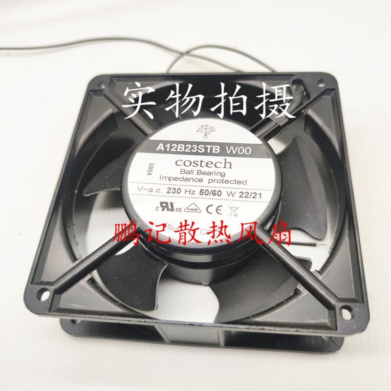 1pcs Costech A12B23STB W00 230V 22W 12 cm cabinet chassis cooling fan