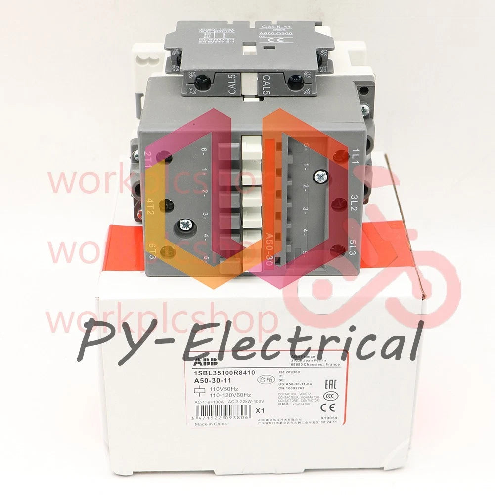 1PCS ABB A50-30-11 110V 50Hz/110-120V 60Hz Contactor #US
