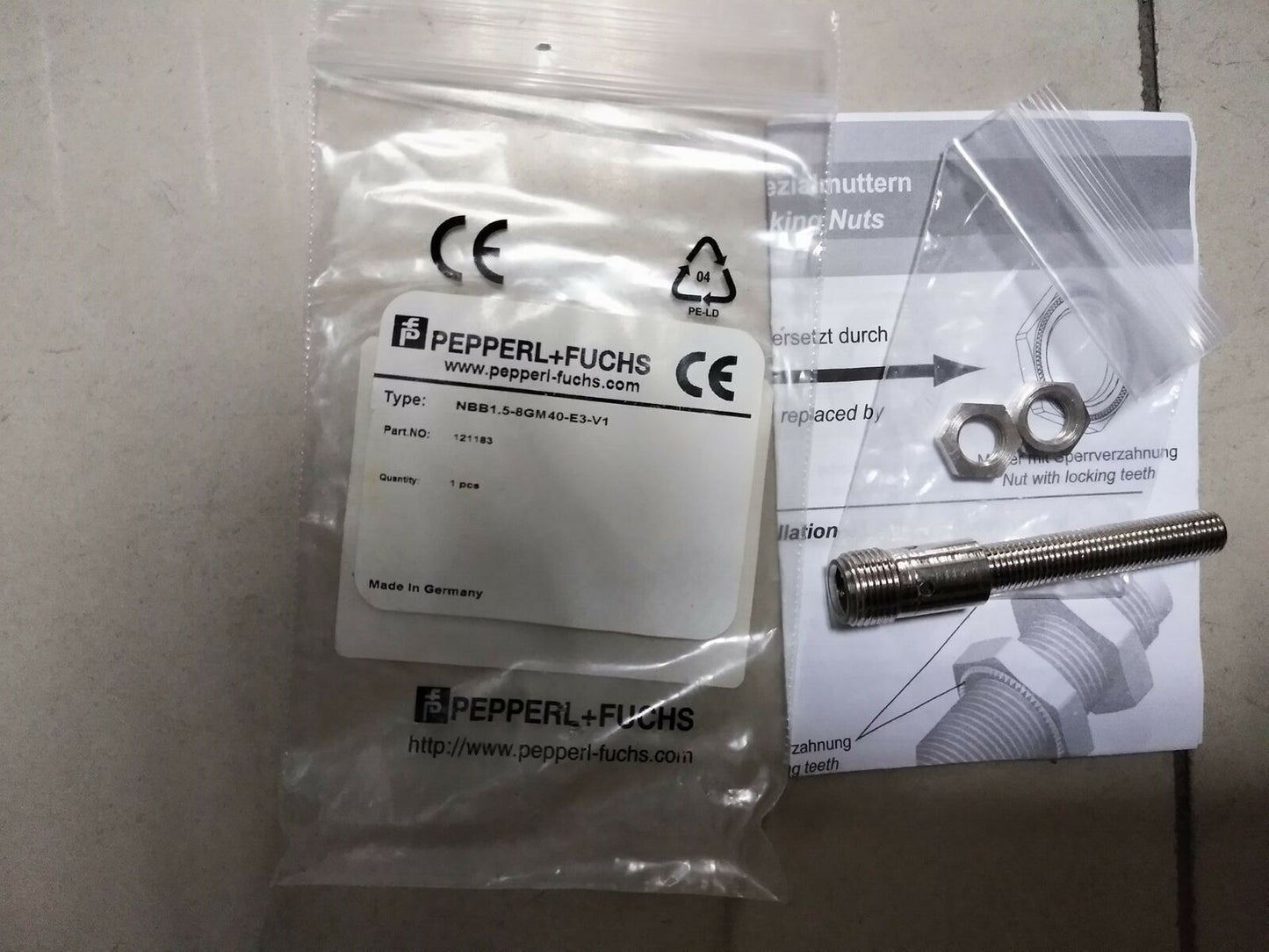 1-Pack For Pepperl+Fuchs NBB1.5-8GM40-E3-V1 - PEPPERL+FUCHS