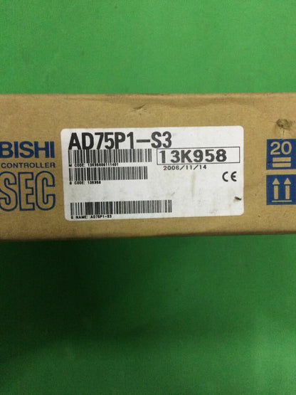 Mitsubishi One-Box PLC AD75P1-S3 1-Year Product - MITSUBISHI
