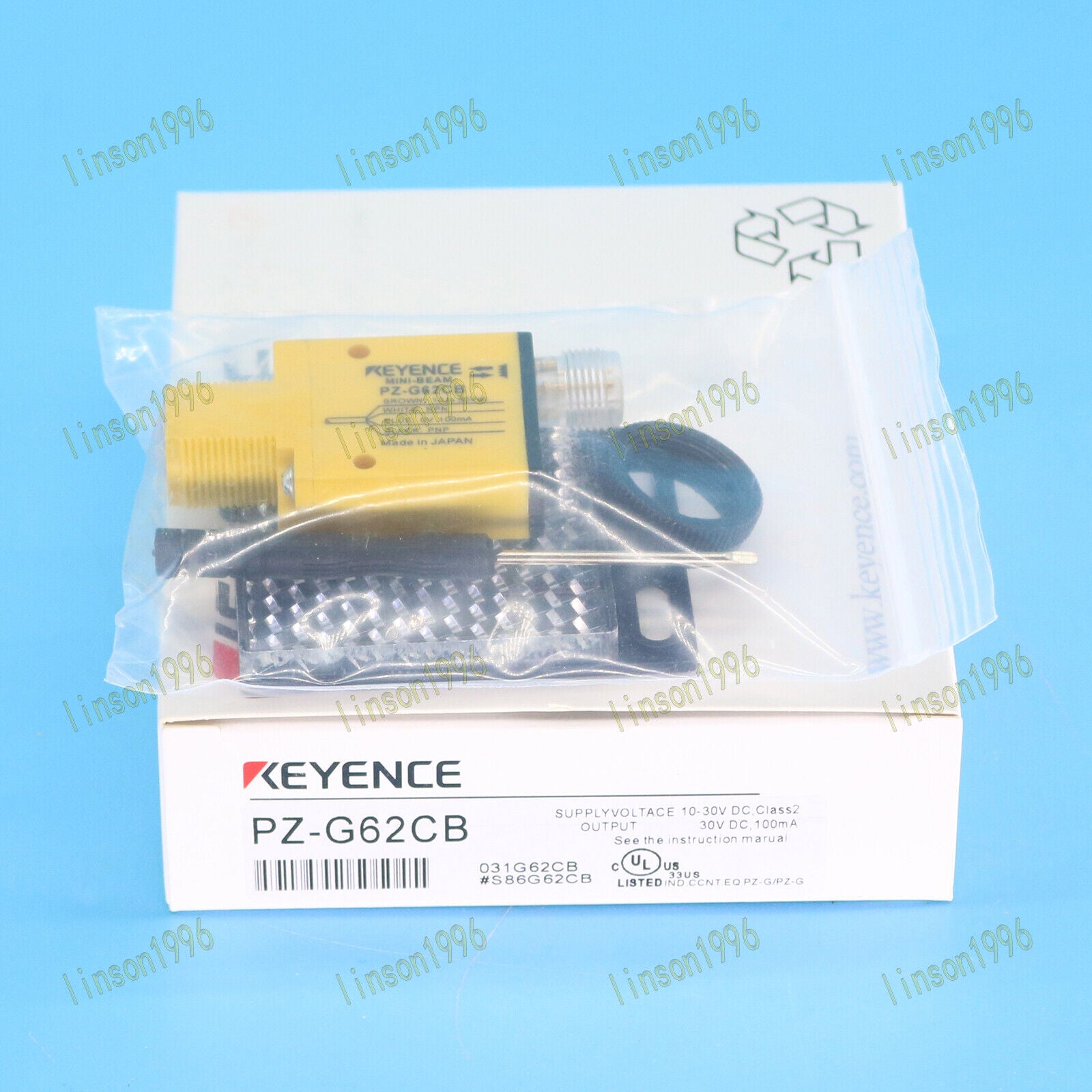 KEYENCE PZ-G62CB Photoelectric Sensor In Box 1 Year - KEYENCE