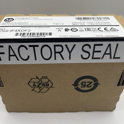 CompactLogix AB 1769-IF4XOF2 SER New Factory Sealed AB 1769-IF4XOF2 SER A CompactLogix 6 Pt and Module US - COMPACTLOGIX