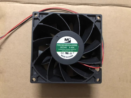1PCS M F09238Z48D024-XHS95 DC24V 0.4A 2-Wire Inverter Cooling Fan