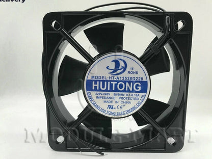 1PCS HT-A13538D220 AC220-240V 0.1-0.16A Cabinet Axial Cooling Fan HUI TONG