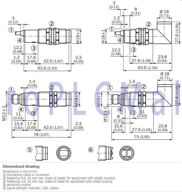 SICK VTE18-3F4840 Photoelectric proximity sensor ,PNP, 1PCS