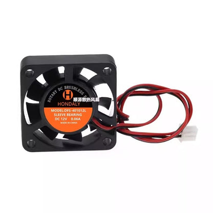 HONDALY DFS401012L 4010 DC12V 0.06A 4CM 2-Wire Dual Ball Cooling Fan