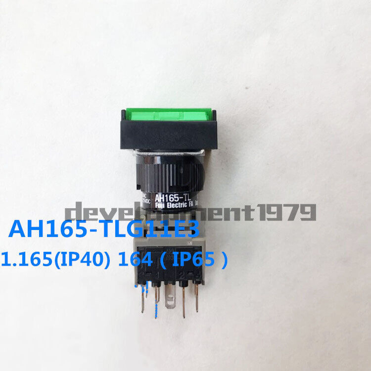 new 5PCS Green Pushbutton Command Switch 24VDC LED FUJI AH165-TLG11E3