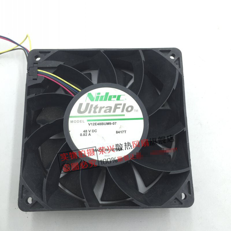 NIDEC V12E48BUM9-07 12038 48V 0.82A 12CM switch chassis fan