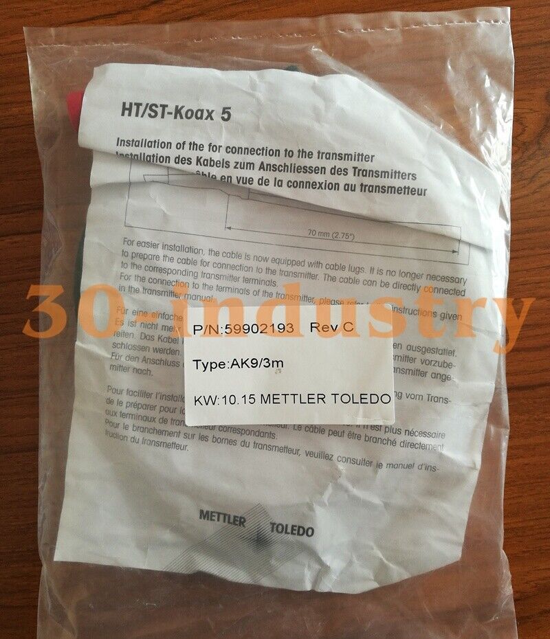 Mettler Toledo 3m Electrode Wire Cable Membrane Keypad 59902193 - METTLER TOLEDO