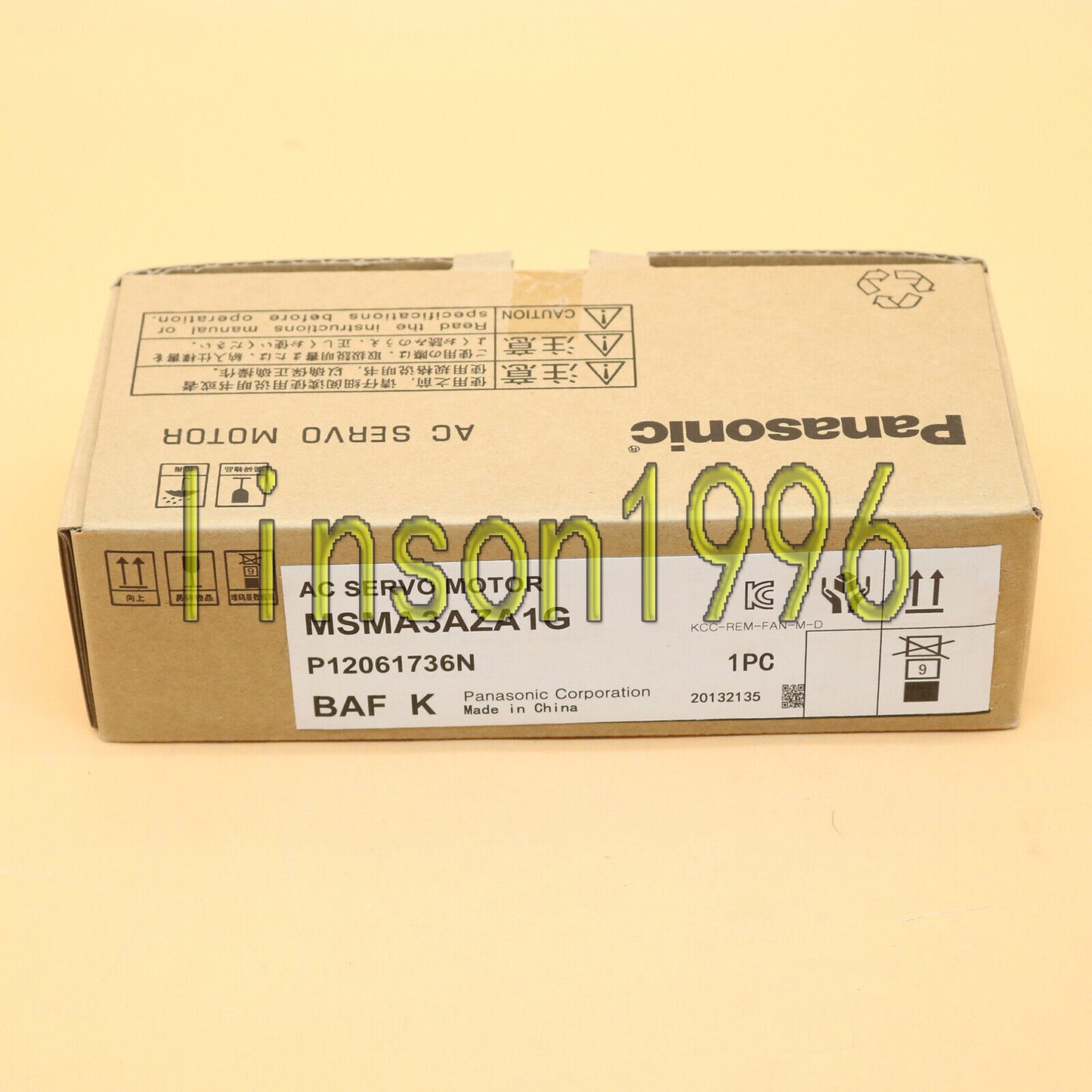 Panasonic MSMA3AZA1G AC Servo Motor 1-Year Warranty - PANASONIC