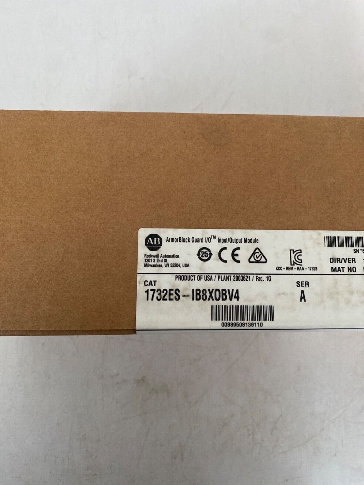 2023 Allen Bradley 1732ES-IB8XOBV4 ArmorBlock Guard Input Output Module - ALLEN BRADLEY
