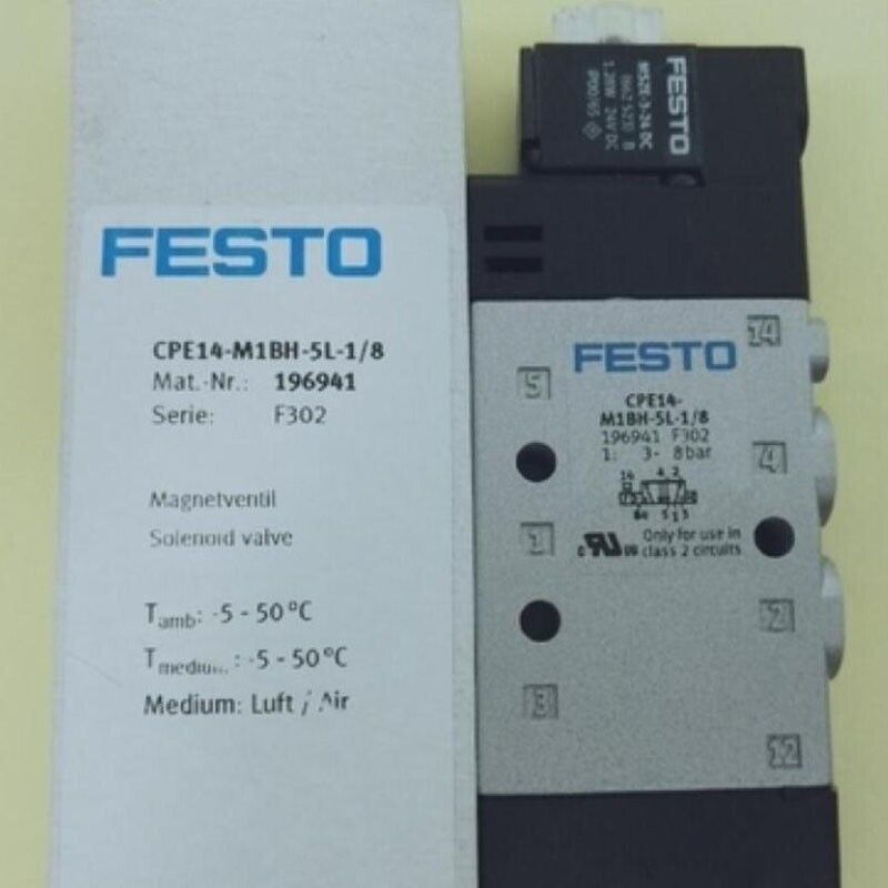 new 1PC FESTO CPE14-M1BH-5L-1/8 196941 Solenoid Valve - FESTO