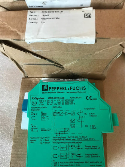 Pepperl + Fuchs Kfd2-Sot2-Ex1.Lb Switch Amplifier | High-Efficiency Signal Amplifier for PEPPERL + FUCHS Products - PEPPERL + FUCHS