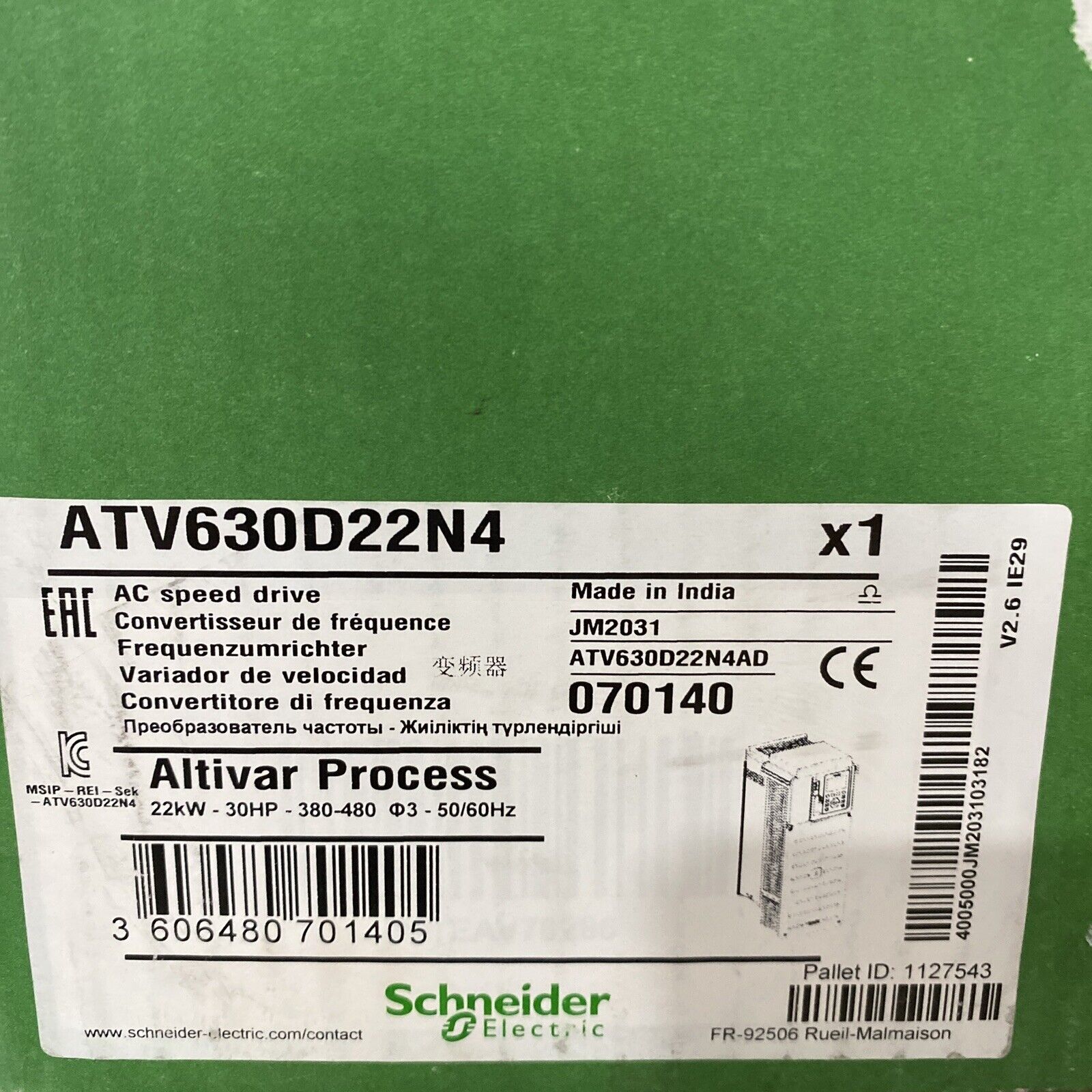 Schneider ATV630D22N4 Inverter Generator - SCHNEIDER