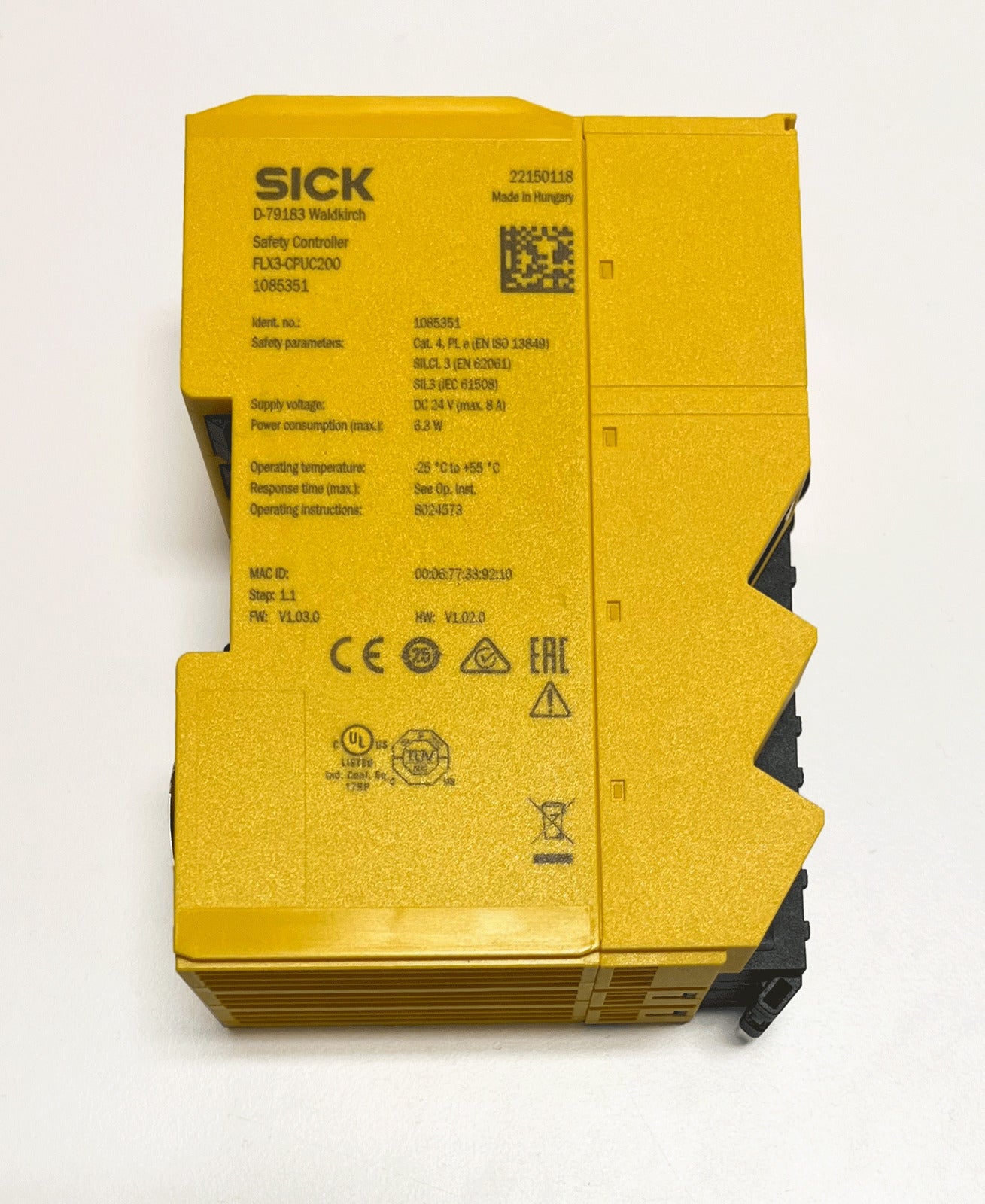 NEW SICK FLEXISOFT SAFETY CONTROLLER MODEL FLX3-CPUC200 SHIP - SICK FLEXISOFT