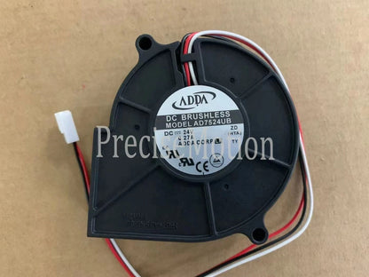 1PC AD7524UB for ADDA DC 24V 75*30MM radiator blower fan