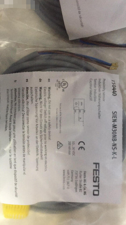 1PC Festo SIEN-M30NB-NS-K-L 150440 Proximity Sensor Free Ship