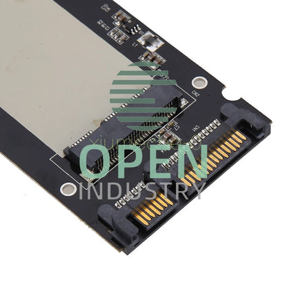 Black Mini Pcie PCI-E SSD mSATA to 2.5" SATA3 Convertor mSATA-SATA Adapter Card
