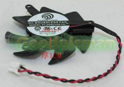 1X PLD05010S12L (DF0501012SEE2C T125010SL) 2 Pin 45mm Fan ATI nVIDIA Video Card