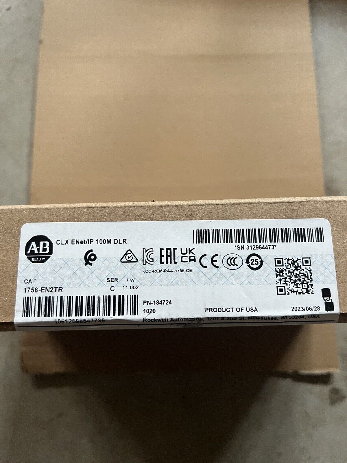 AB 1756-EN2TR 2-PORT CLX HI-CAP ENET/IP MODULE NEW Factory Sealed - AB