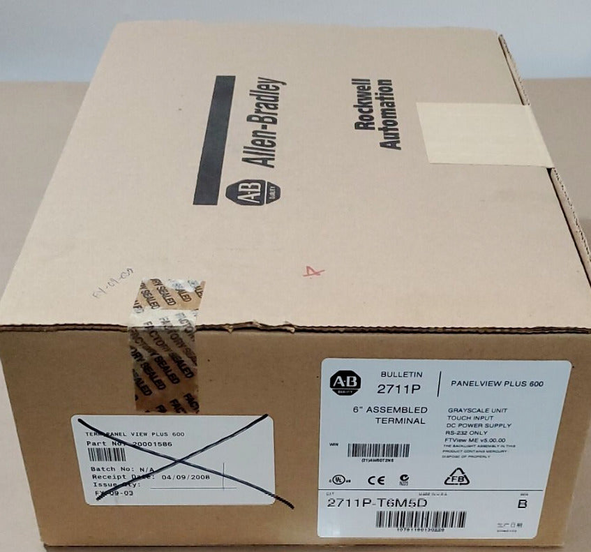 Allen Bradley 2711P-T6M5D PanelView 600 5.7 - ALLEN BRADLEY