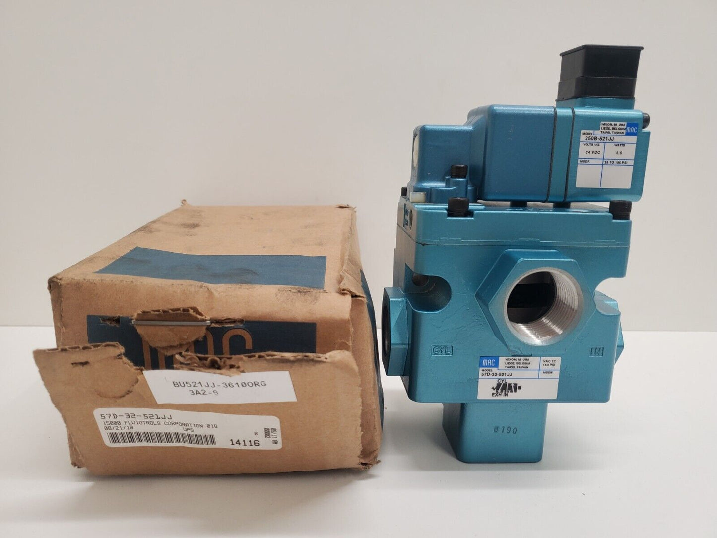 MAC 57D-32-521JJ 24VDCSOLENOID VALVE - MAC