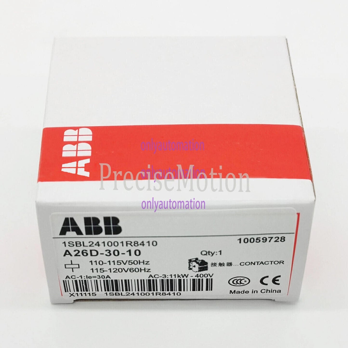 ABB AC contactor A26D-30-10 110V Fast delivery 1PCS