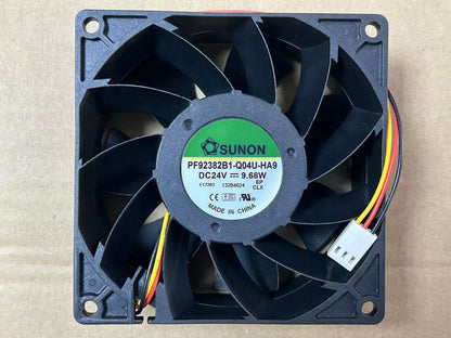 new PF92382B1-Q04U-HA9 SUNON 24V 9.68W 9038 3-wire inverter fan