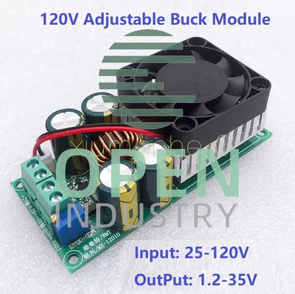 10A DC-DC Adjustable Buck Converter DC-DC 25-120V To 1.2-35V Step Down Module