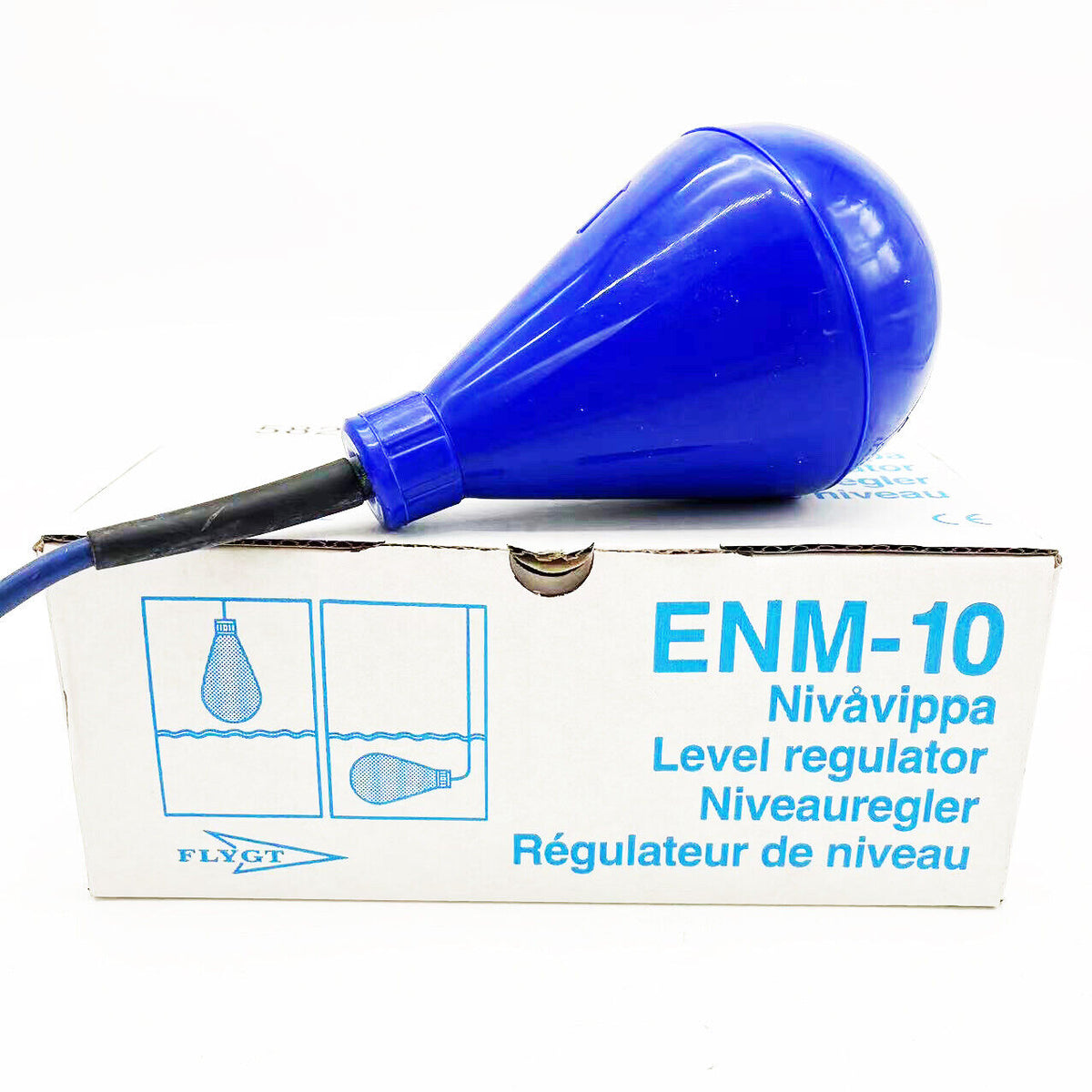 new FLYGT ENM-10 Blue Bulb Type Water Level Controller Float Level ...