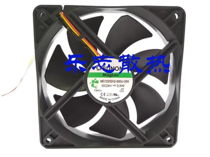 SUNON MEC0252V2-000U-G99 12025 DC24V 3.5W 3-Wire Inverter Cooling Fan