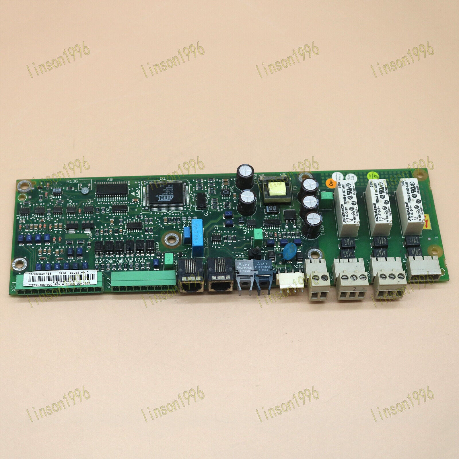 used 1PC  ABB 600 series terminal board signal board NIOC-02C Tested It In OK koeed