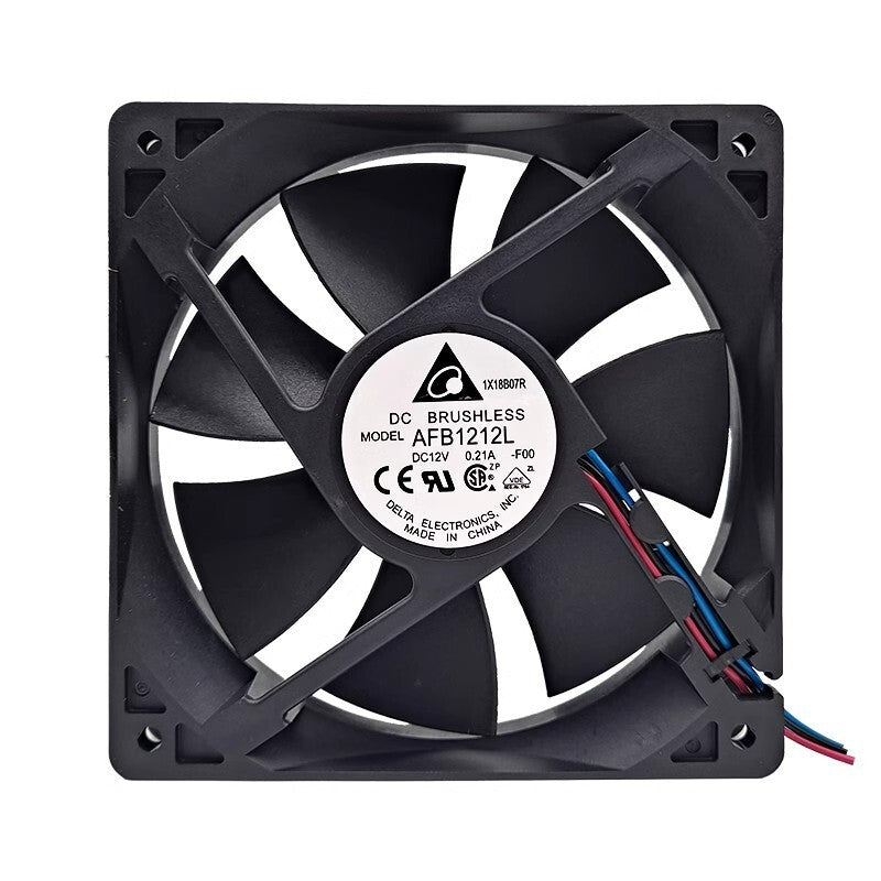 Delta AFB1212L-F00 1900RPM DC12V 0.21A 12025 3-Wire Cooling Fan