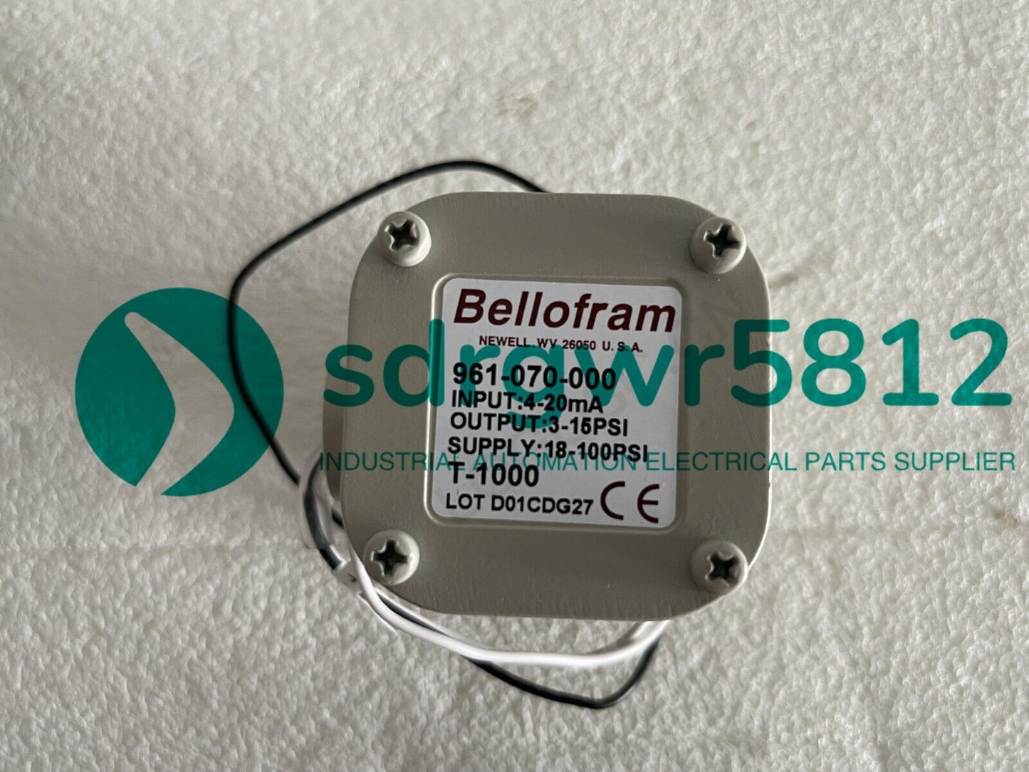 BELLOFRAM Pressure Sensor Model 961-070-000 - BELLOFRAM
